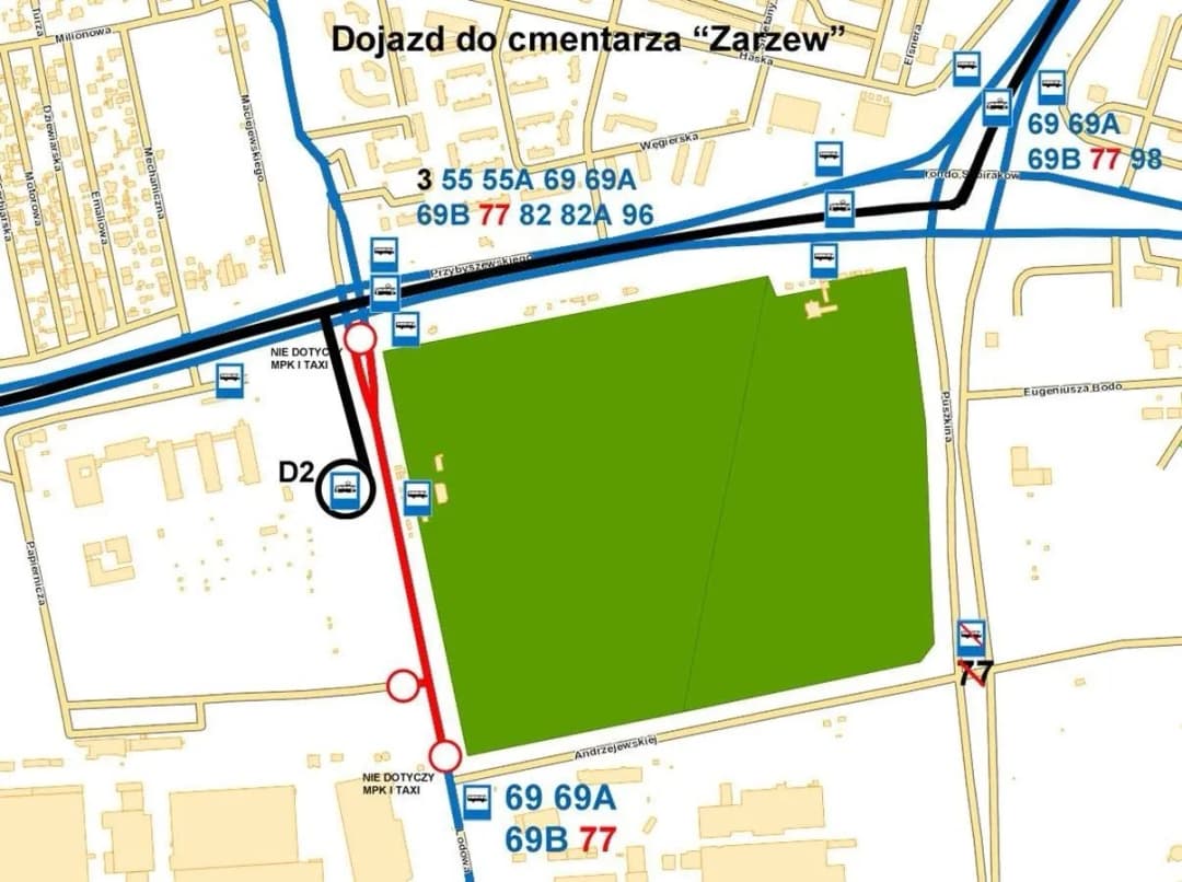 Jak dojechać na cmentarz Zarzew w Łodzi - najlepsze trasy i porady